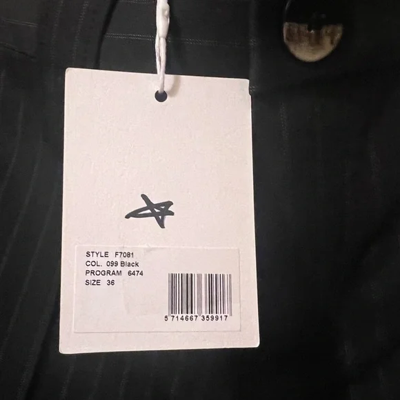 Ganni Pants Pinstripe Flared‎ Kick Trousers 36 - Picture 12 of 13